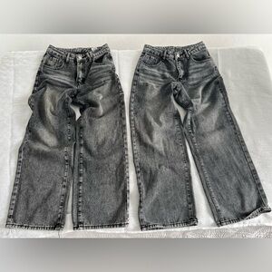 SHEIN Set of two wide leg pants for petite girls XSS/XS
